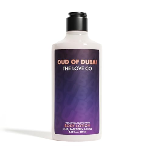 Image of THE LOVE CO. Oud of Dubai Body Lotion for Women 250ml | Floral Fragrance | Deep Moisturizing, Non-Sticky Formula | Luxury Body Care Gift