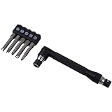 90-Grad-L-förmiger Schraubenschlüssel und 5-teiliges 50-mm-Schraubendreher-Bit-Set mit Dreieck-, Y-, U-, Drei- und Vierpunkt-Köpfen für Geräte-Reparatur