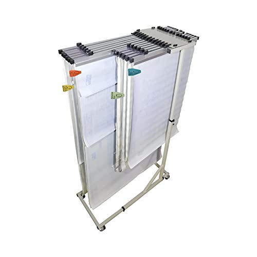 Heavy-Duty Blueprint Racks for Organizing Large Format Blueprints, Engineering Drawings & Schematics - Holds A0/A1/A2/A3 Plans Securely