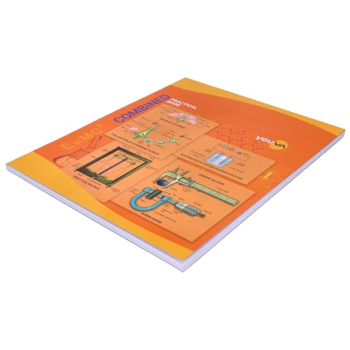Image of YOUVA Navneet | Hard Bound Combined Practical Book | Physics, Chemistry & Biology | 21.5 x 26.5 cm | 1 Ruled & 1 Plain | 128 Pages | Pack of 1