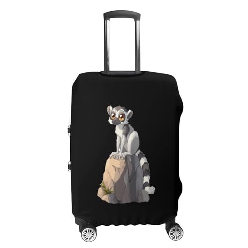 Ring Tailed Lemur Luggage Cover Protector Printed Washable Anti-Scratch Travel Suitcase Covers M4