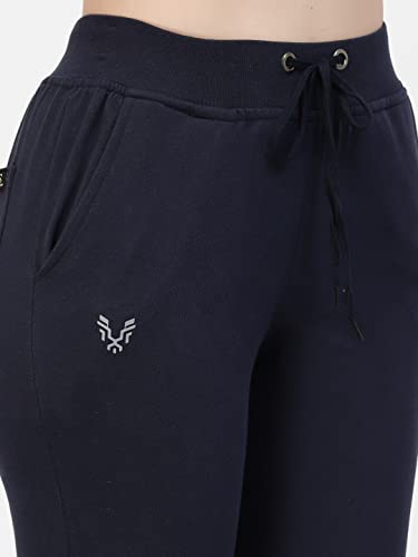 Image of UZARUS Women's Cotton Regular Fit Joggers Track Pants with 3 Pockets