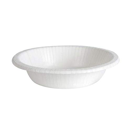 Dixie Basic 12oz. Light-Weight Disposable Paper Bowls by GP PRO (Georgia-Pacific), White, DBB12W, 1000 Count (125 Bowls Per Pack, 8 Packs Per Case)