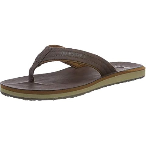 Quiksilver Men's Carver Nubuck Sandal in Demitasse Cover