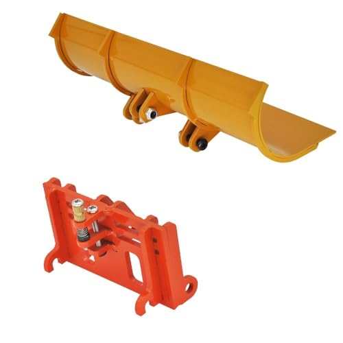 RC Accessories Upgrade for HUINA 583 Snow Plow Metal Snow Shovel Bucket with Quick Hitch Connector...