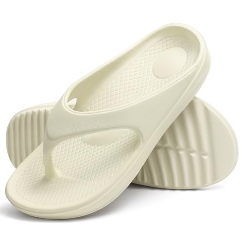 Image of shevalues Orthopedic Sandals for Women Arch Support Recovery Flip Flops Pillow Soft Summer Beach Shoes