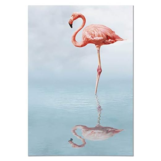 Panorama Lienzo Flamenco 35x50cm - Bastidor Incluido - Cuadros Decorativos para Salón - Decoración Moderna