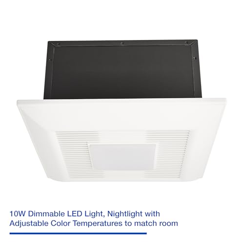 Image of Panasonic FV-0511VFL1K WhisperFit DC Retrofit Ventilation Fan with Light, Dimmable and Adjustable Color Temperature Light, 50, 80 or 110 CFM