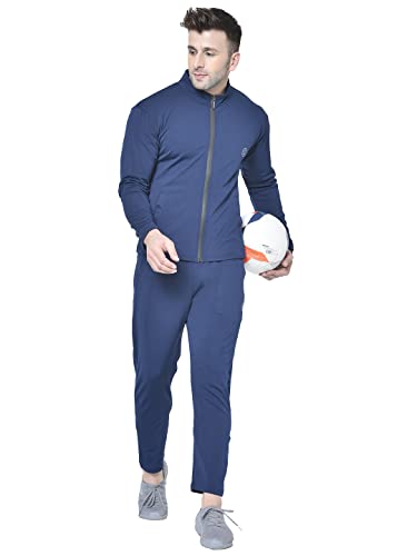 Image of CHKOKKO Men Polyester Winter Sports Gym Track Zipper Stylish Standard Length Jacket