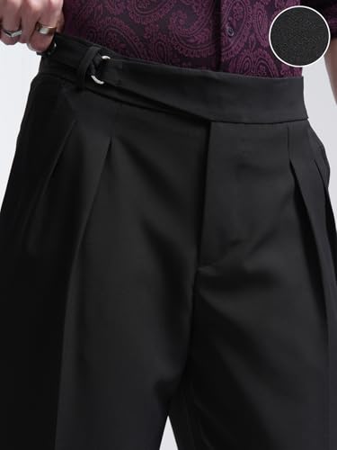 Image of Highlander Men's Gurkha Trouser Pants| High Waist| Carrot Fit| Ankle Length| Stylish Trousers for Men| Men Trousers | Trousers for Man | Pants for Man