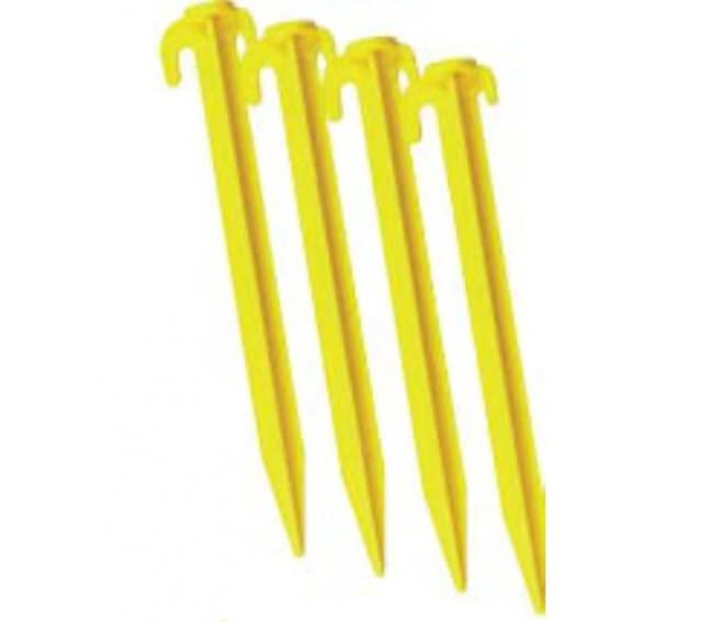 Carta Sports Plastic Ground Pegs - Yellow (PKT OF 10)