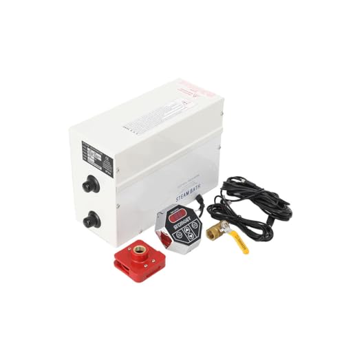 TABODD 3KW Sauna Dampfgeneratoren Dampfgenerator Bad, 25-55 °C Dusche Badezimmer Dampferzeuger Dampfgarer mit Digitaler Steuerung für zu Hause Schwimmbad Innerhalb 3m³ 1-12h 220V