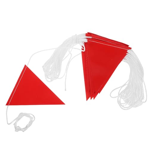 Drapeau de signalisation rouge pour éviter les accidents sur zones de construction