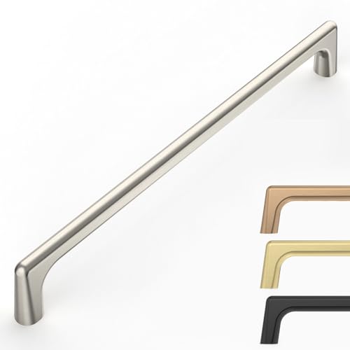 Image of 9BUILD 10 Pack Brushed Satin Nickel Cabinet Pulls 7.5 Inch Kitchen Cabinet Handles Cabinet Hardware Kitchen Handles for Cabinets Cupboard Handles Nickel Dresser Pulls Drawer Handle