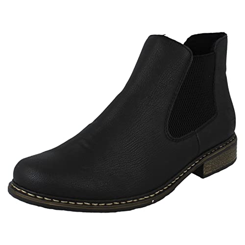 Rieker Z4994-00, Damen Chelsea Boots, Schwarz (schwarz/schwarz 00), 42 EU...