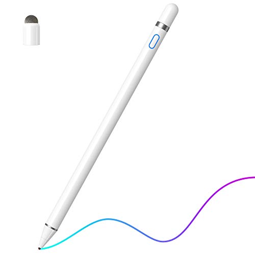 Image of Apple Pencil Compatible With iPad 2018-2024, 2X Faster Charge, Palm Rejection, Tilt Sensitivity Stylus Pen for iPad Pro 12.9 /11 /13 Inch, Air 3-6, Mini 5 /6, 10 /9 /8 /7 /6th Gen