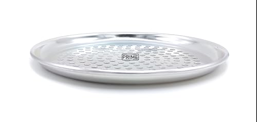 Image of Prime Bakers and Moulders Perforated Pizza Tray for Oven, Round (Aluminum, 8 Inch)