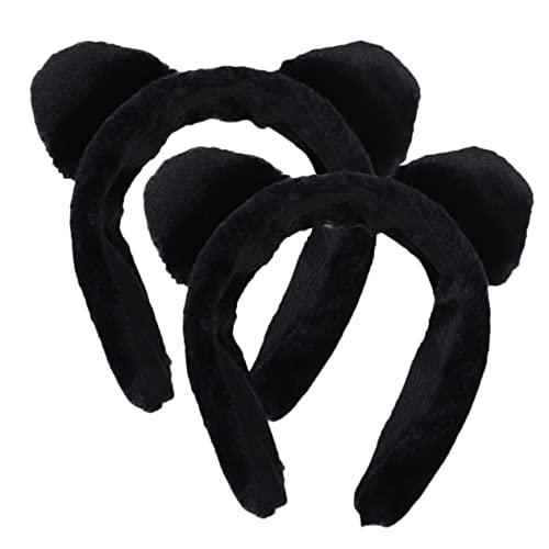 NULYLU 2個 ぬいぐるみ 猫 耳 ヘッドバンド 女性 メイク ヘアバンド ヘッドバンド 洗顔 フェイス シャワー スパ ヘッドバンド フェイス 洗顔 ヘッドバンド 女性 ヘアバンド 猫 耳