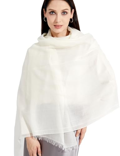 RYYOYY Buttery-soft Cashmere Wrap Lightweight Scarf Shawl Travel ...