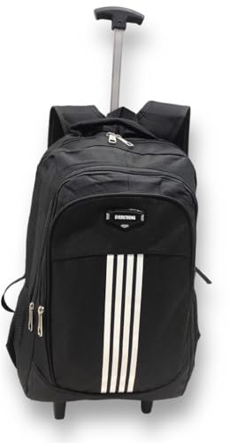 Mochila De Rodinha Com Alças De Costas Escolar Juvenil E Adulto (preto)