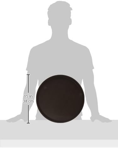 Miniatura 2 de Winco Bandeja redonda de fácil sujeción, 14 pulgadas, marrón