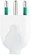 Italienischer Stecker aus 2 Materialien