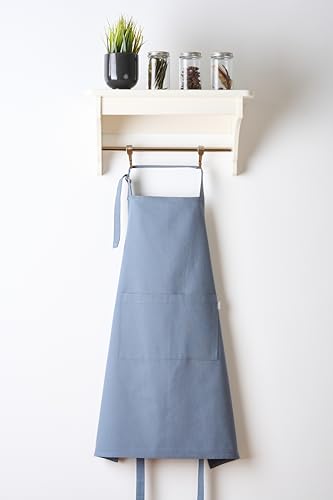 Image of Uni Plain Apron Title - 100% Cotton Kitchen Apron For Women & Men | Uni Plain, (28 inch X32 inch) | Durable Apron with Spacious Pocket - Perfect Kitchen Set for Home or Professional Use