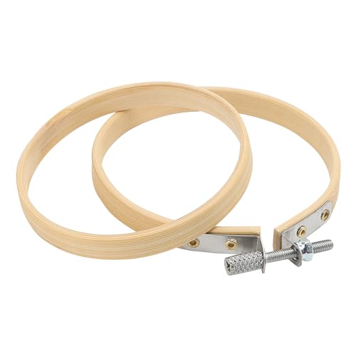 Image of SENJEOK 20Pcs 3 Inch Bamboo Embroidery Hoop, Bamboo Circle Cross Stitch Hoop Ring for Craft Sewing, DIY Project, Decoration