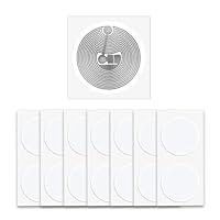 BABIQT 50 Stück M-IFARE Classic 1K Tag Sticker NFC Tags RFID Aufkleber 13,56 MHz ISO14443A, Leere MF1 Tag NFC Chip 1 inch Rund FM1108 1k für EIN- und Ausstieg, Entriegelung elektronischer Schlüssel