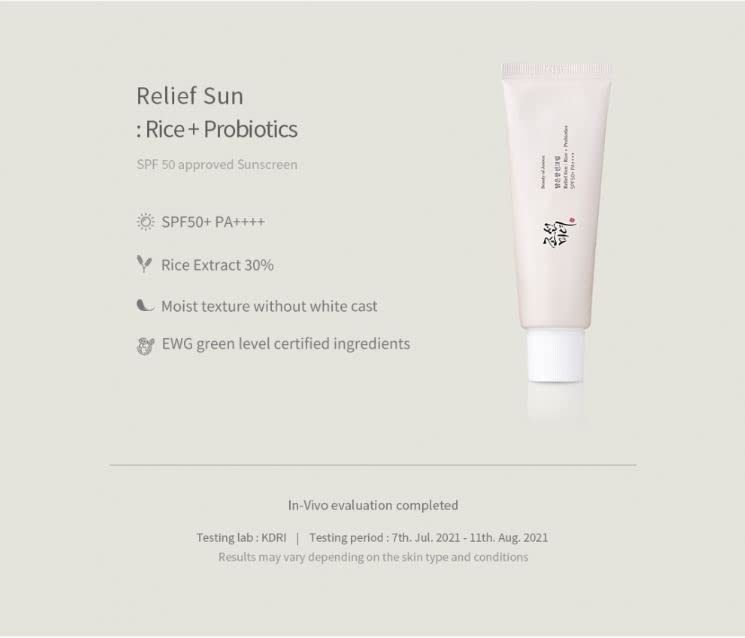 Beauty of Joseon Relief Sun Reis + Probiotika, 50 ml - Image 6