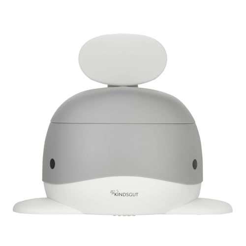 Kindsgut Kinder-Töpfchen, Babytopf WC/Klo, kinderfreundliches Wal-Design und dezente Farben, Toiletten-Training, Dunkelgrau