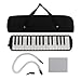 Homairate School Melodica, Exquisite ABS Cultivate Musical Interests Easy To Practice Multifunctional Classic Melodica for Performance (Black)