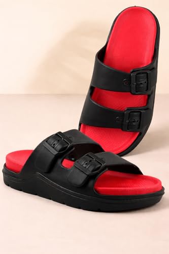 Image of CLYMB Men's EVA Lightweight Slipper | Adjustable Strap | Anti-Slip Comfortable Sandal