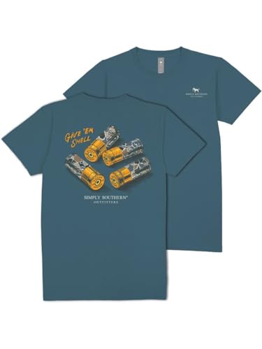 Simply Southern Give Em Shell, Hunting, Shotgun Shells, Adult T-Shirt