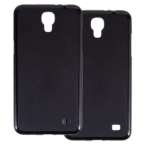 UOGNADGD 2-Pack TPU Case Compatible with Samsung Galaxy Mega 2 G750F G7508 Phone Cover - Shockproof Flexible Protective Accessories with Precise Cutouts (Black)