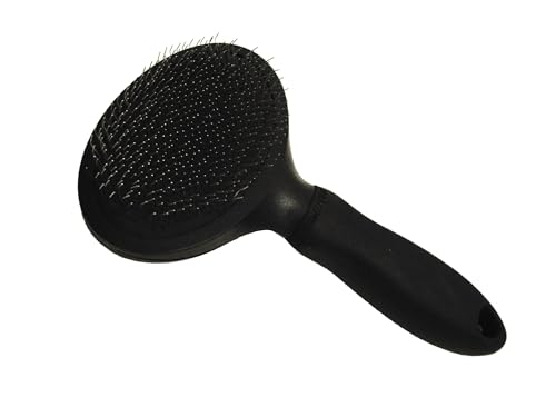 Miracle Care Slicker Brush for Dogs, Pet Hair Brush for Shedding, Removes Loose Undercoat, Ergonomic Handle, Larger Head for Large Dogs