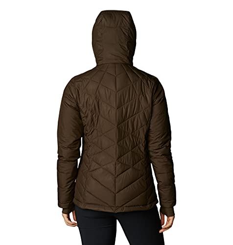 Image of Columbia Women's Omni-Heat Reflective Heavenly Hooded Hiking & Trekking Down Standard Length Jacket