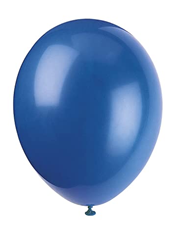 Unique Party - 80006 - Paquet de 10 ballons - Latex - 30 cm - Bleu Nuit