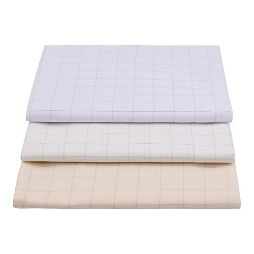 Amazon Brand – Nora Nico Untictched PolyBlend Checks Shirts Combo of 3 Shirt Piece