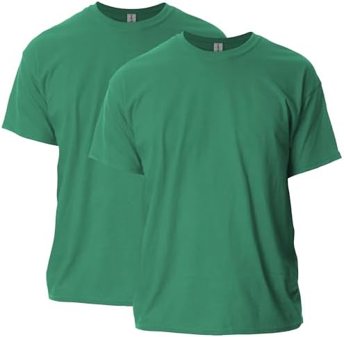 Gildan Ultra Cotton Maglietta Uomo G2000 – Confezione Multipla, Colore Irlandese, Taglia S, 100% Cotone Pesante