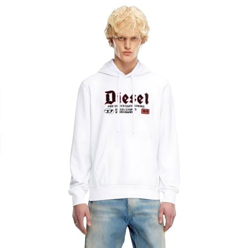Sweat Diesel S-ginn-hood-k45 homme aux finitions soignées et matières nobles