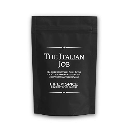 Life of Spice Gourmet Salt Collection | Flavoured Sea Salts | 375g | 5 Unique Salts with 3 Recipe Cards | Finishing Salt | Brilliant for Pizza, Pasta, Mexican, Asian and French dishes | Great Gift