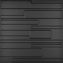 Paneles Composite Art3d A10032BK Paneles de Pared 3D, Negro
