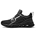 Ezkrwxn Men Sport Running Shoes Mesh Breathable Comfort Fashion Casual Tennis Walking Sneakers Gym Running Jogging Shoe Black Size 10.5