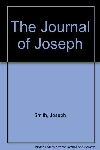 The Journal of Joseph 0936860006 Book Cover