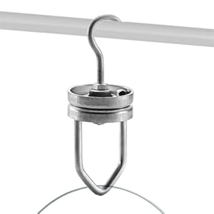 Rotary Paint Hooks – Spinner Hooks Heavy Duty, Industrial Rotating Hanger | Steel Material Strong Build Powder Coating Display Hook Workshop Sandblasting Transport Equipment