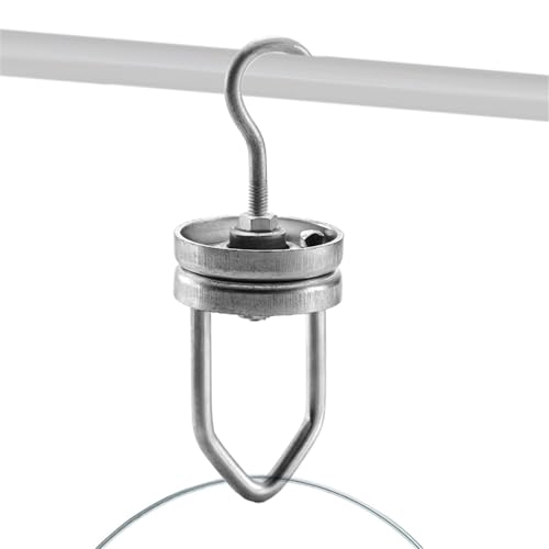 Rotary Paint Hooks – Spinner Hooks Heavy Duty, Industrial Rotating Hanger | Steel Material Strong Build Powder Coating Display Hook Workshop Sandblasting Transport Equipment