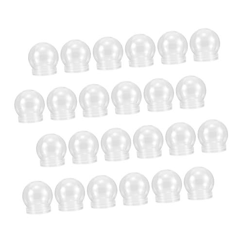 Bolas de plástico transparentes rellenables con tapas de rosca para manualidades caseras 2