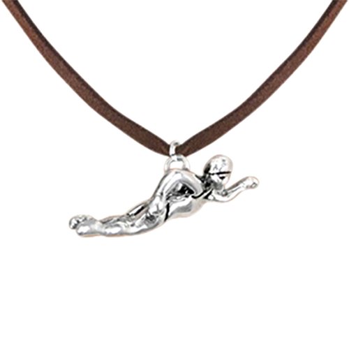 Cardinali Jewelry Swimmer Necklace Adjustable Hypoallergenic, Safe-Nickel, Lead & Cadmium Free!