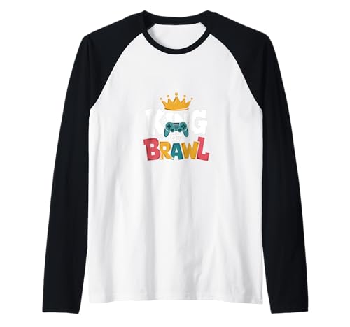 Brawl King Gamer - Diseño Brawler para entusiastas del juego Camiseta Manga Raglan